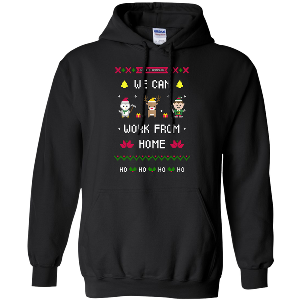 silent night santa's workshop we can work from home ho ho ho T-Shirt