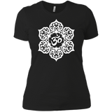 white lotus flower yoga om tank tops & T-Shirt
