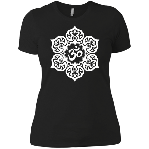 white lotus flower yoga om tank tops & T-Shirt