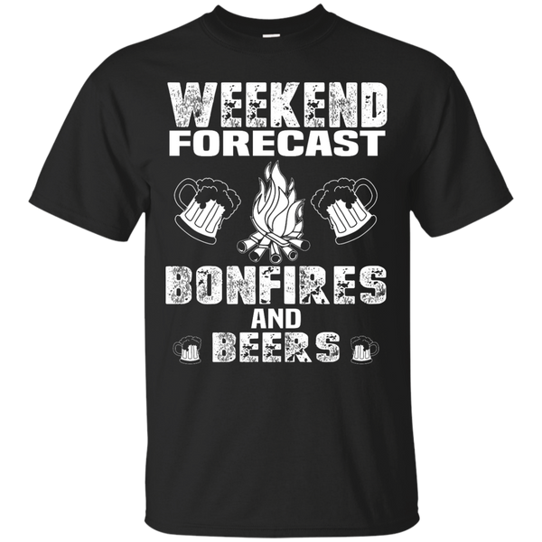 weekend forecast bonfires and beers T-Shirt