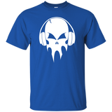 skull with headphones - white T-Shirt