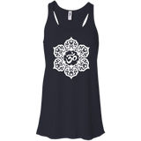 White Lotus Flower Yoga Om Tank Tops & T-Shirt