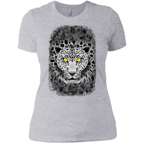White Leopard With Yellow Eyes Sweatshirt T-Shirt