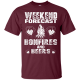 weekend forecast bonfires and beers T-Shirt