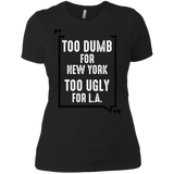 too dumb for new york too ugly for l.a. holiday sweater T-Shirt