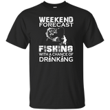 weekend forecast fishing T-Shirt