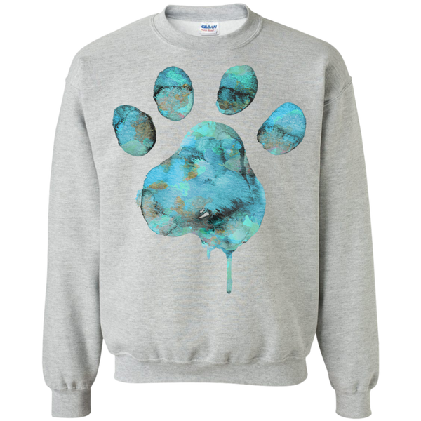watercolor paw - blue T-Shirt