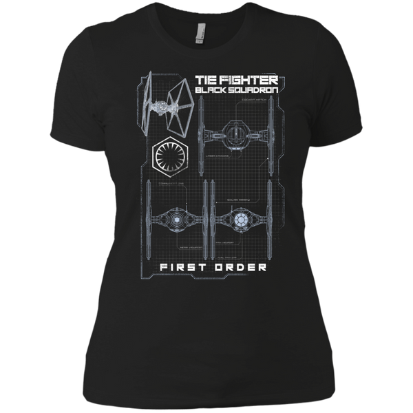 tie fighter black squadron T-Shirt