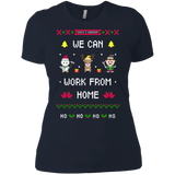 silent night santa's workshop we can work from home ho ho ho T-Shirt