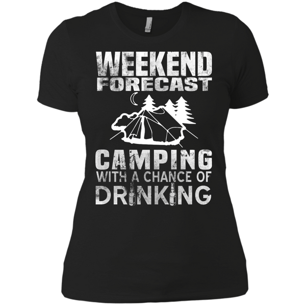 weekend forecast camping with a chance of drinking T-Shirt