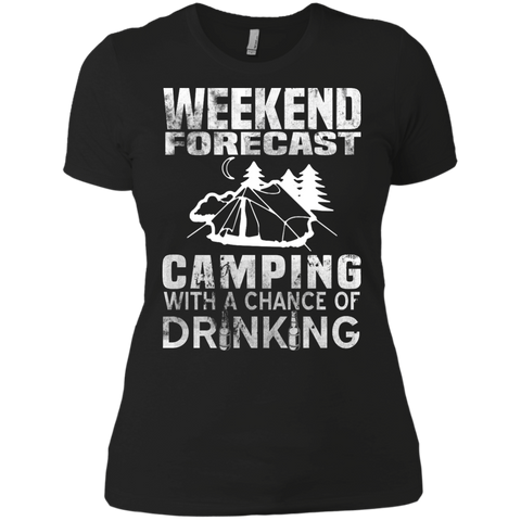 weekend forecast camping with a chance of drinking T-Shirt