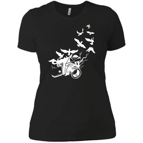 White Fly Camera T-Shirt
