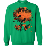 Wicked Skull Crows And Trees - Distressed Grunge Sweatshirt T-Shirt