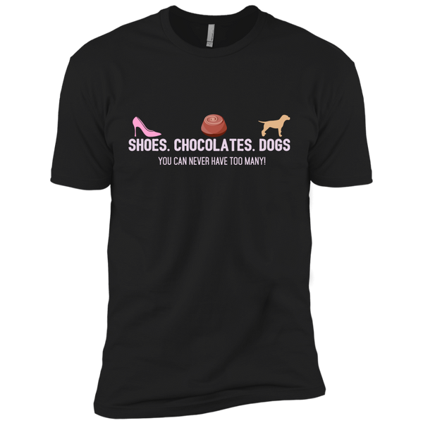 shoes. chocolates.dogs. T-Shirt