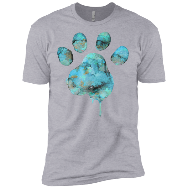 watercolor paw - blue T-Shirt