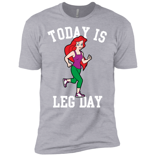 today is leg day mermaid run gym T-Shirt
