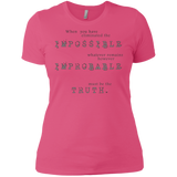 sherlock holmes - impossible probable truth sweatshirt T-Shirt