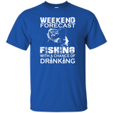 weekend forecast fishing T-Shirt