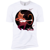 singing cat with a guitar and dinner t- T-Shirt