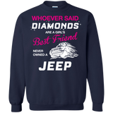 whoever said diamonds are a girl's best friend never owned a jeep