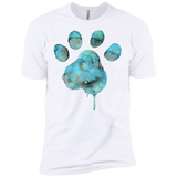 watercolor paw - blue T-Shirt