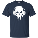 skull with headphones - white T-Shirt
