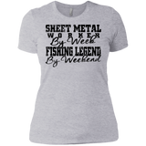 sheet metal worker by week fishing legend by weekend T-Shirt