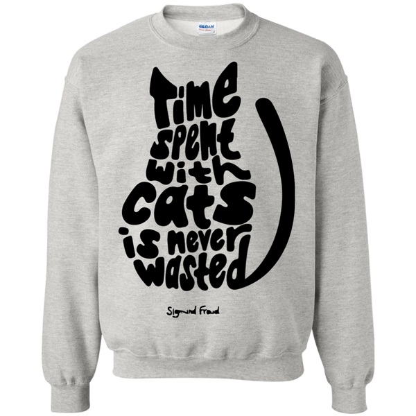 time spent with cats is never wasted sigmund freud quote T-Shirt
