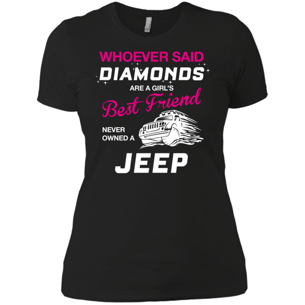 whoever said diamonds are a girl's best friend never owned a jeep T-Shirt