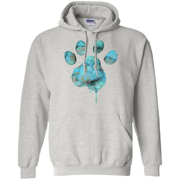 watercolor paw - blue T-Shirt