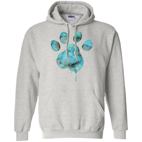 watercolor paw - blue T-Shirt