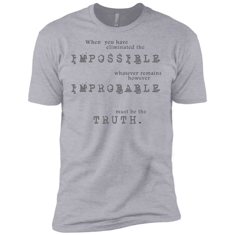 sherlock holmes - impossible probable truth sweatshirt T-Shirt