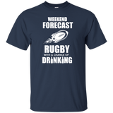 weekend forecast rugby with a chance of drinking T-Shirt