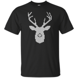 White Tail Deer Buck In Knit Style Holiday Sweater T-Shirt