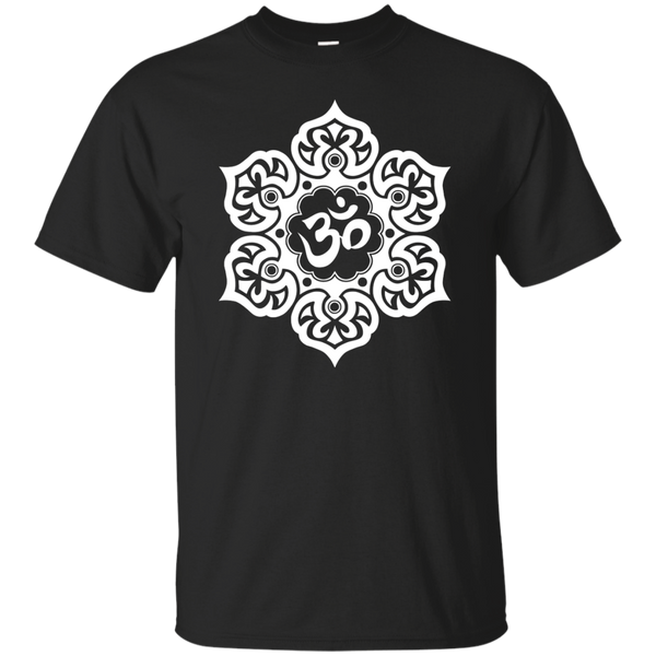 White Lotus Flower Yoga Om Tank Tops & T-Shirt