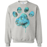 watercolor paw - blue T-Shirt