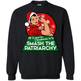 ugly christmas sweaters all i want for christmas is to smash the patriarchy T-Shirt