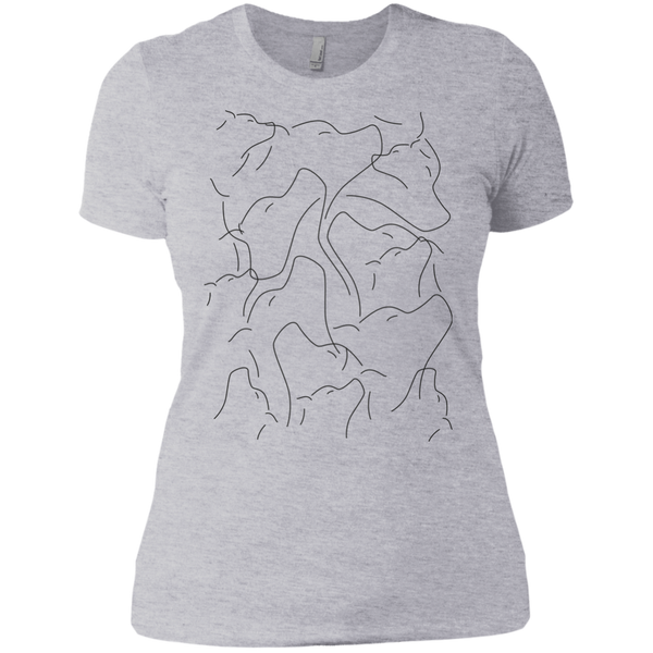 simple abstract dog puppy lover art black and white sweatshirt T-Shirt