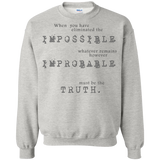 sherlock holmes - impossible probable truth sweatshirt T-Shirt