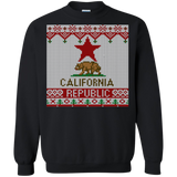 ugly christmas sweaters california republic state flag T-Shirt
