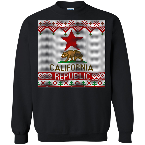 ugly christmas sweaters california republic state flag T-Shirt