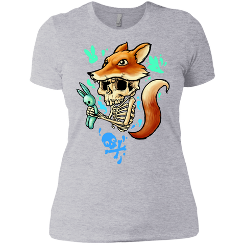 skull in fox sweatshirt T-Shirt