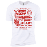 Where Your Treasure Is There Your Heart Will Be Also  T-Shirt