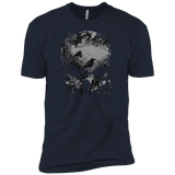 skull, trees and crow - wicked grunge design halloween T-Shirt