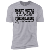 sheet metal worker by week fishing legend by weekend T-Shirt