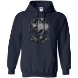 skull, trees and crow - wicked grunge design halloween T-Shirt
