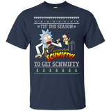 rick & morty sweater: tis the season to get schwifty sweater, T-Shirt