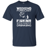 weekend forecast fishing T-Shirt
