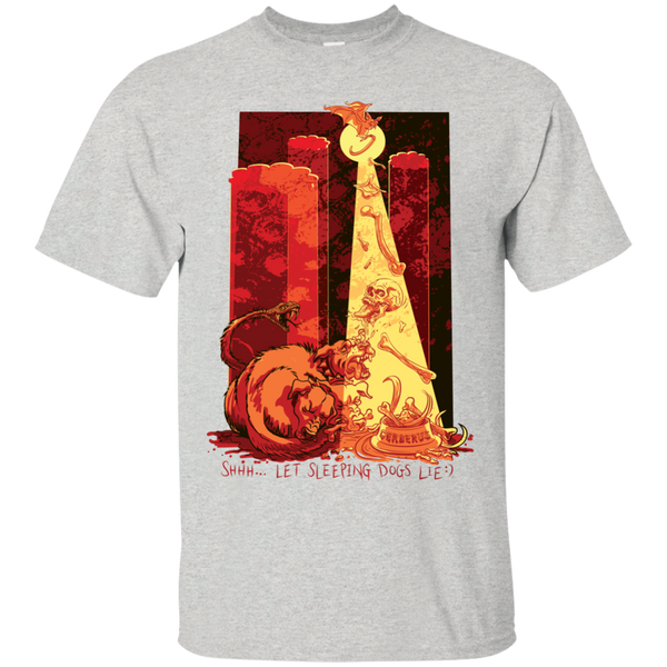 shhh let sleeping three headed dogs lie T-Shirt