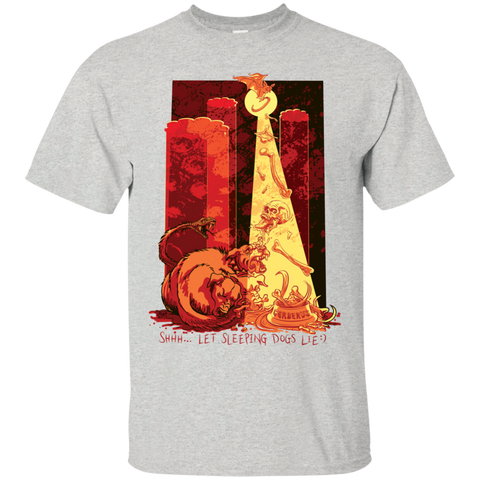 shhh let sleeping three headed dogs lie T-Shirt